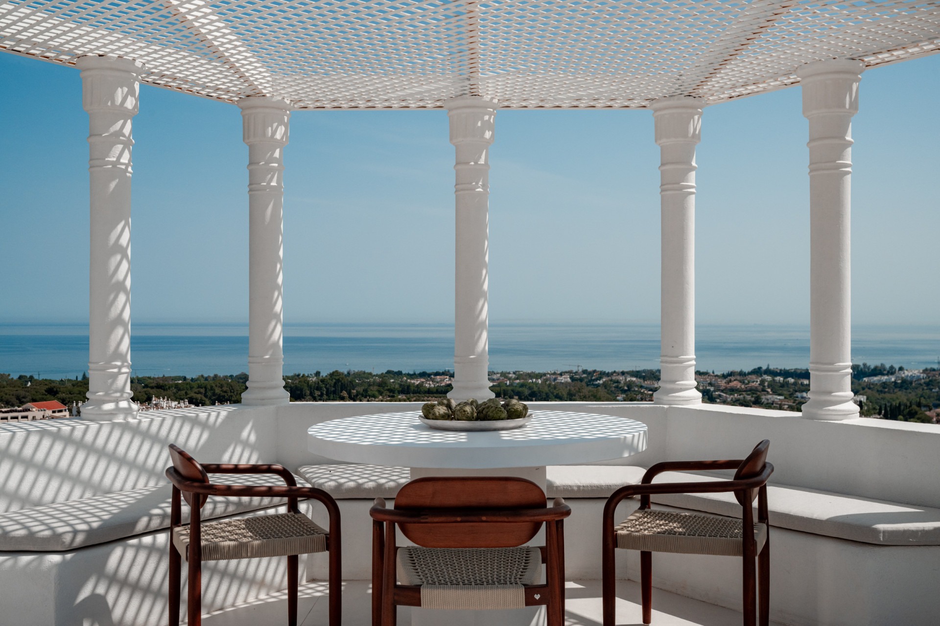 Santorini meets Marbella in this Greek-Inspired 3-Bedroom Penthouse with Sea Views, Private Pool & Mountainside Hideaway